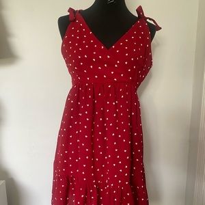 Empire heart print sundress.